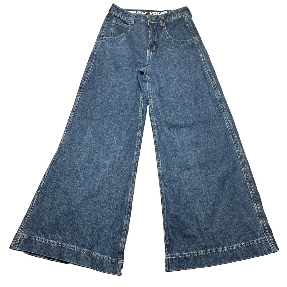 ALAB Mega Wide Leg Jean Woman's Size 4 Rave Baggy Grunge Skater Y2K 90s Star